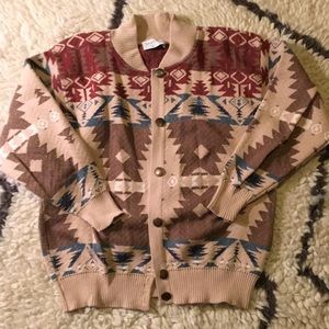 Vintage print sweater
